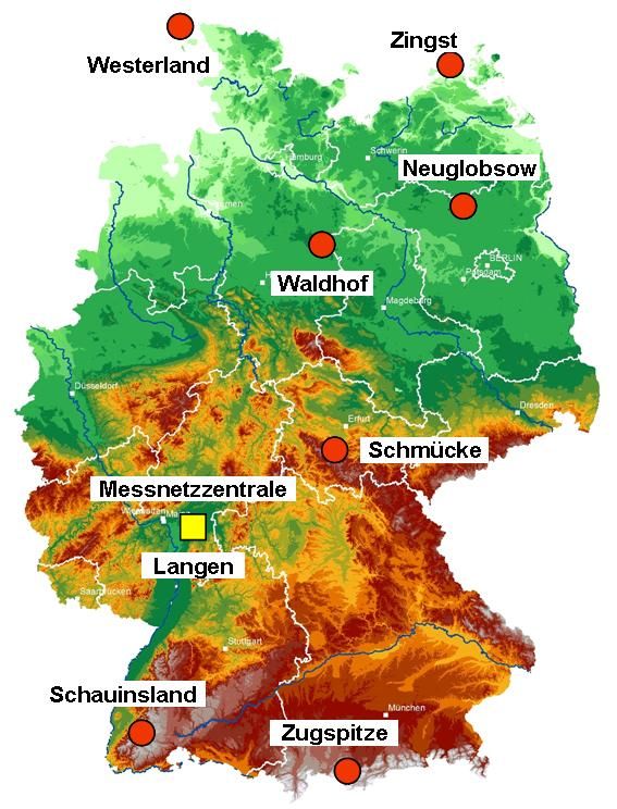 Radonhäufigkeit in Deutschland